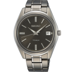 SEIKO: Titanium Sapphire Herreur - Titanium - 40mm - SUR375P1