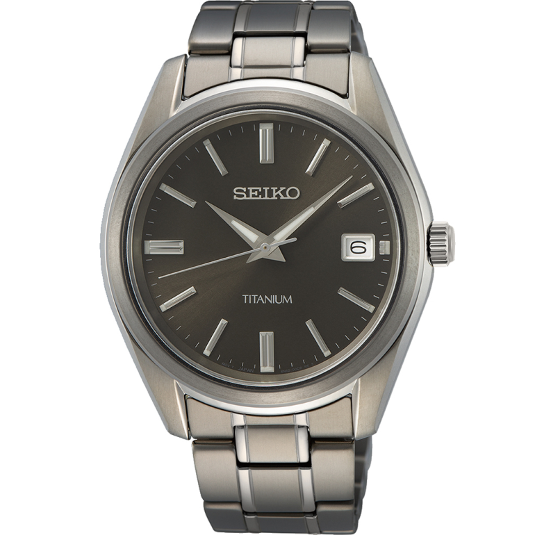 SEIKO: Titanium Sapphire Herreur - Titanium - 40mm - SUR375P1