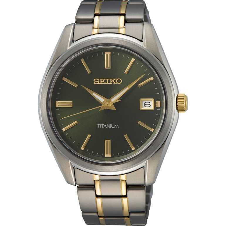 SEIKO: Titanium Sapphire Herreur - Titanium - 40mm - SUR377P1