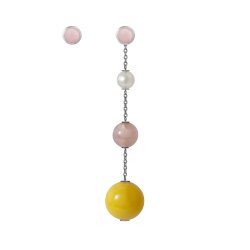 OLE LYNGGAARD COPENHAGEN: Lotus reringe Slv/Rosa Opal - A3034-302