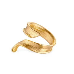 Flora Danica: Grs Statement  ring - forgyldt slv - GR-StRi-G