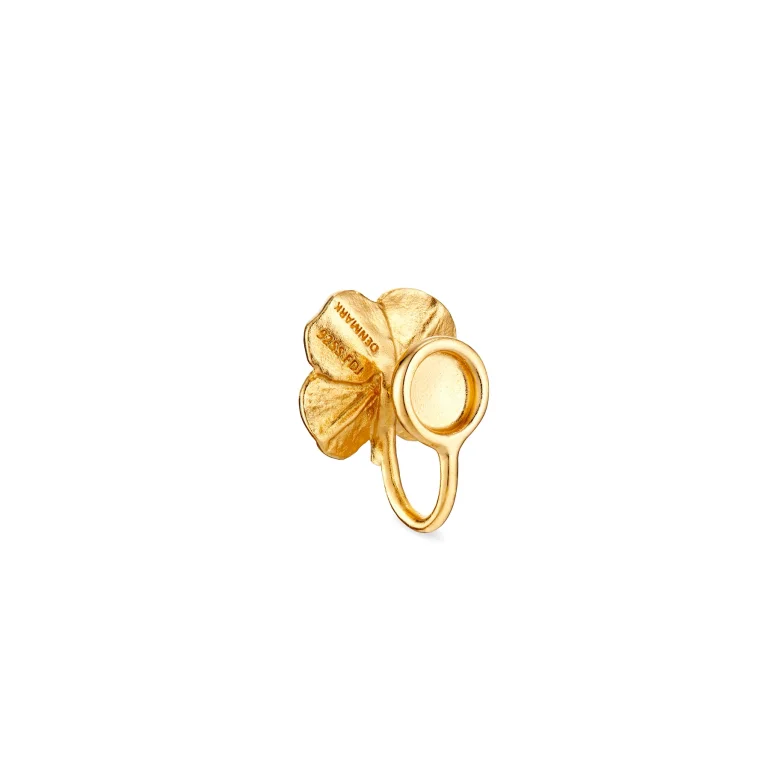 Flora Danica: Firklver Ear Cuff - reringe - forgyldt slv - FLC-EaCu-G