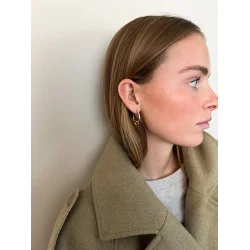 Jane K�nig: Tied Heart Hoop �rering - �restik - Forgyldt S�lv - THH-AW25-G