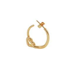 Jane K�nig: Tied Heart Hoop �rering - �restik - Forgyldt S�lv - THH-AW25-G