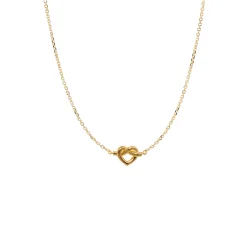Jane Knig: Tied Heart Necklace halskde - FORGYLDT Sterlingslv - THN-AW25-G