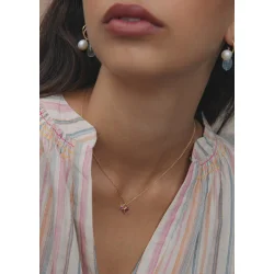 Carr Copenhagen: Hjerte vedhng - Love vedhng - Turmalin - TL4476TR5