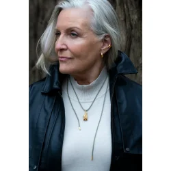 Flora Danica: Grs Ear Cuf - rering - Forgyldt slv - GR-EaCu-G