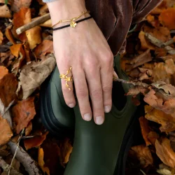 Flora Danica: Forglemmigej Statement ring - forgyldt slv - FMN-StRi-G-54