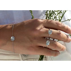 Flora Danica: Firklver armbnd - Slv - FLC-Br-S