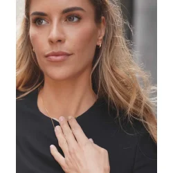 Hultquist: Magnolia hoops reringe - restikker - Forgyldt Slv - S08562G