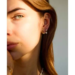 Hultquist: Harper Petite �reringe - Forgyldt S�lv - S08589G