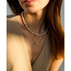 Hultquist: Audrey Halskde - Forgyldt Slv - S08600G