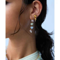 Hultquist: Shelly Double reringe - Forgyldt Slv - S08499G