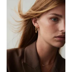 Hultquist: Lorelei grande hoops - �reringe Forgyldt S�lv - S08467G