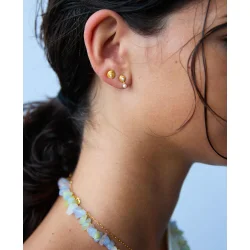 Hultquist: Shelly reringe - restikker - Forgyldt Slv - S08500G