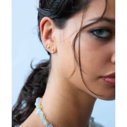 Hultquist: Shelly reringe - restikker - Forgyldt Slv - S08500G