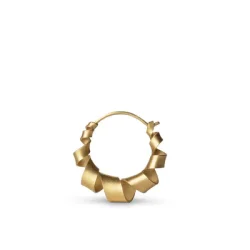 Jane K�nig: CURLY HOOPS �rering - Lille - MAT FORGYLDT - JKSCHF18-G