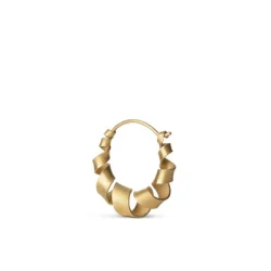 Jane K�nig: CURLY HOOPS �rering - Lille - MAT FORGYLDT - JKSCHF18-G