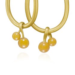 Dulong: Vega Vedhng - reringe - restikker - guld - Gule aventurin - 112210A13-2