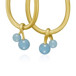 Dulong: Vega Vedhng - reringe - restikker - guld - Bl aventurin - 112210A23-2 - VEG2-A1114