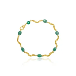 Dulong: Vega Emerald Armbnd - Smaragder - Guld - 114210A33-1