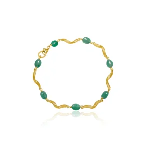 Dulong: Vega Emerald Armbnd - Smaragder - Guld - 114210A33-1