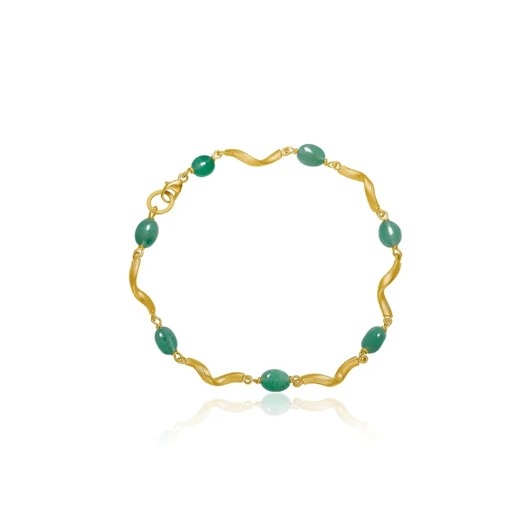Dulong: Vega Emerald Armbnd - Smaragder - Guld - 114210A33-1