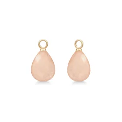 Julie Sandlau: Elina Ear Pendant - Vedh�ng - Guld - Rosy M�nesten - YG14-EP33RSMN