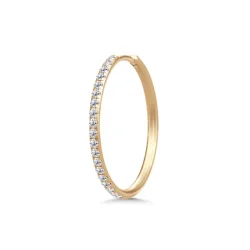 Julie Sandlau: Lulia Large Hoops - �reringe - Guld - Brillanter - YG14-HPM108