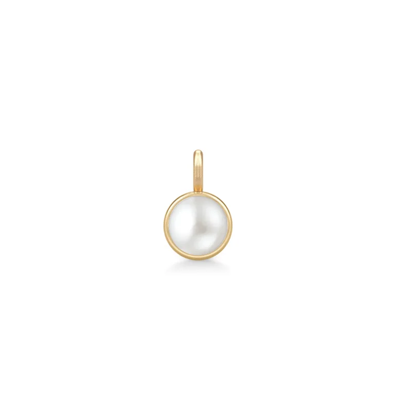Julie Sandlau: Little Prime Pendant Vedh�ng - Guld - Perler - YG14-PD383WHPL