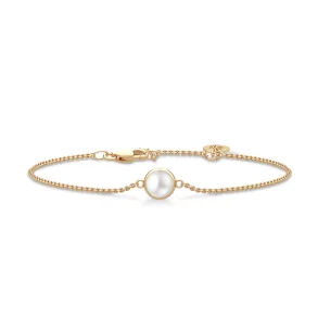 Julie Sandlau: Primini bracelet armbnd-  Guld - Perle - YG14-BR343WHPL