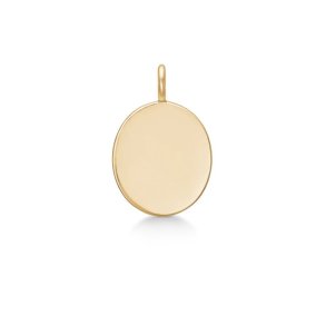 Julie Sandlau: Classic Signet Pendant Vedhng - Guld - YG14-PD335