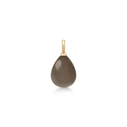 Julie Sandlau: Elina Pendant Vedh�ng - Guld - Chocolate M�nesten - YG14-PD420CHMN