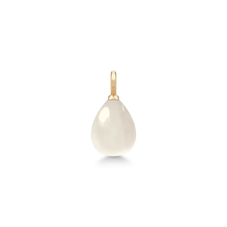 Julie Sandlau: Elina Pendant Vedh�ng - Guld - White M�nesten - YG14-PD420WHMN