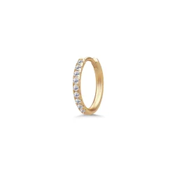 Julie Sandlau: Lulia Medium Hoops - �reringe - Guld - Brillanter - YG14-HPS149