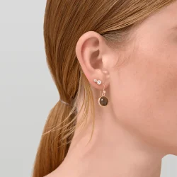 Julie Sandlau: Poem Earstud restikker - reringe - Guld - Topas - YG14-ST371WT