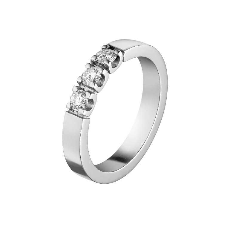 Guldbrandsen: Klassisk  Alliance ring - Hvidguld - Brillanter - Alli-0,10CT-WG