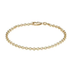 BNH: Anker armb�nd - Rund - Guld - 14kt - 18,5cm