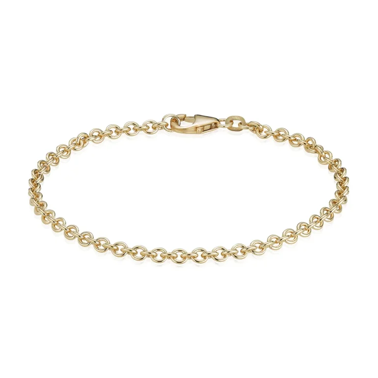 BNH: Anker armb�nd - Rund - Guld - 14kt - 18,5cm