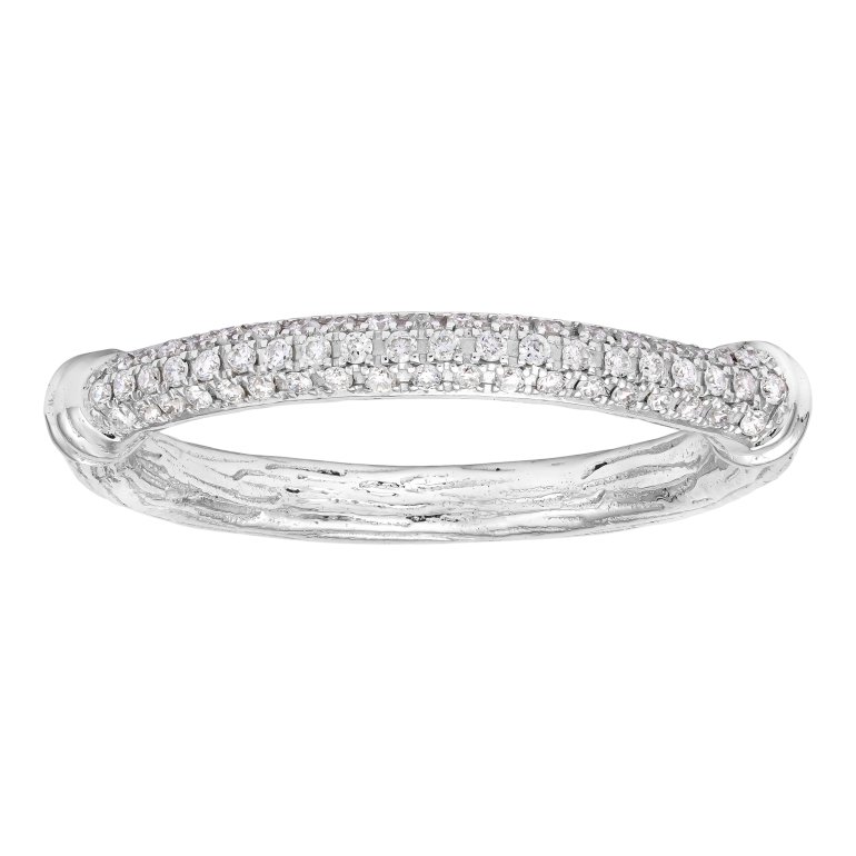 Guldbrandsen: Bamboo Ring - Hvidguld - Brillanter - GUR087-WG