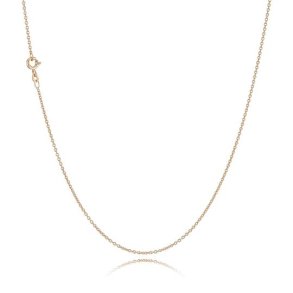 BNH: Rund Anker Halskde - Forgyldt Slv - forskellige lngder og bredder