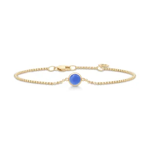 Julie Sandlau: Primini Armbnd - Royal Blue - Forgyldt slv - BR258GDROBLCR