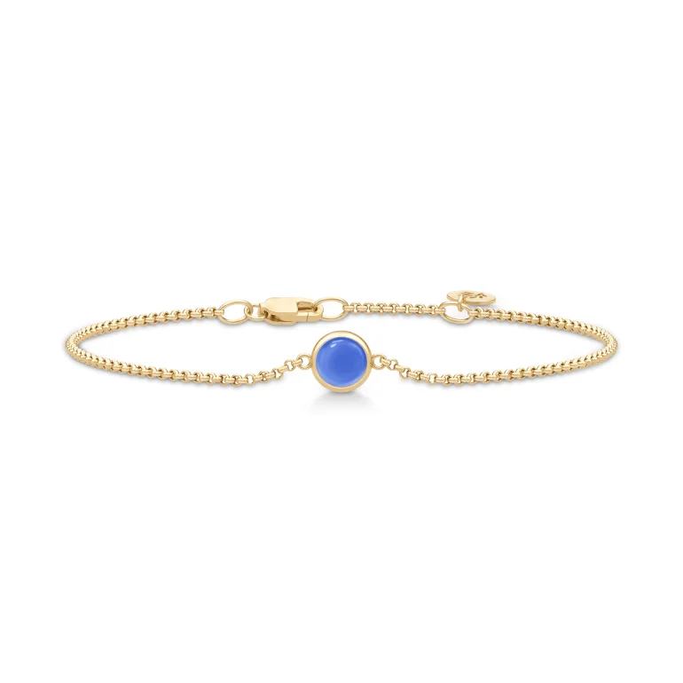 Julie Sandlau: Primini Armbnd - Royal Blue - Forgyldt slv - BR258GDROBLCR