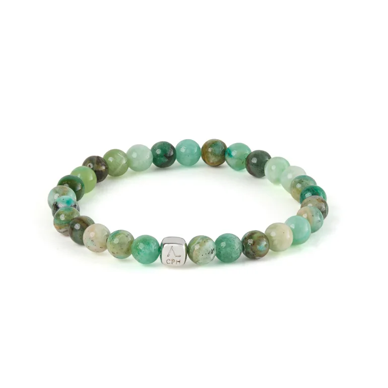 Alexander Lynggaard: ColorUp Green Line Jasper armb�nd (6mm) - C01230