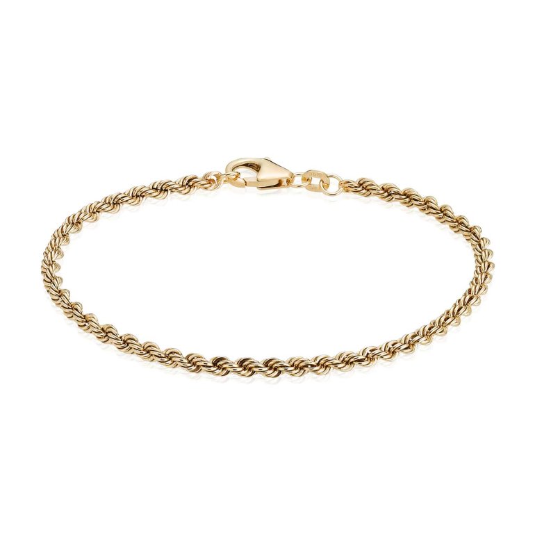 BNH: Cordel Armb�nd - Guld - 14kt - 3,2mm - 18,5cm - C1432018C