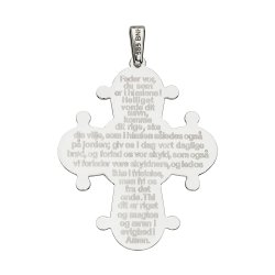 BNH: Dagmar kors vedhng - Sterling slv - Fader vor