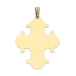 BNH: Dagmar kors vedhng - 8 kt guld - Blankt til gravering 