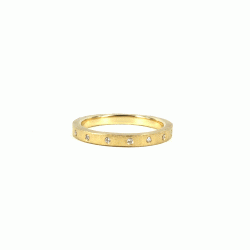 Guldbrandsen: Slice Ring Rustik - Guld Med Brillanter - GUR025YG-D