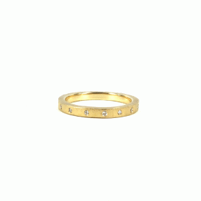Guldbrandsen: Slice Ring Rustik - Guld Med Brillanter - GUR025YG-D