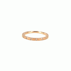 Guldbrandsen: Slice Ring Mini Rustik - Rosaguld - Brillanter - GUR0019PG-D